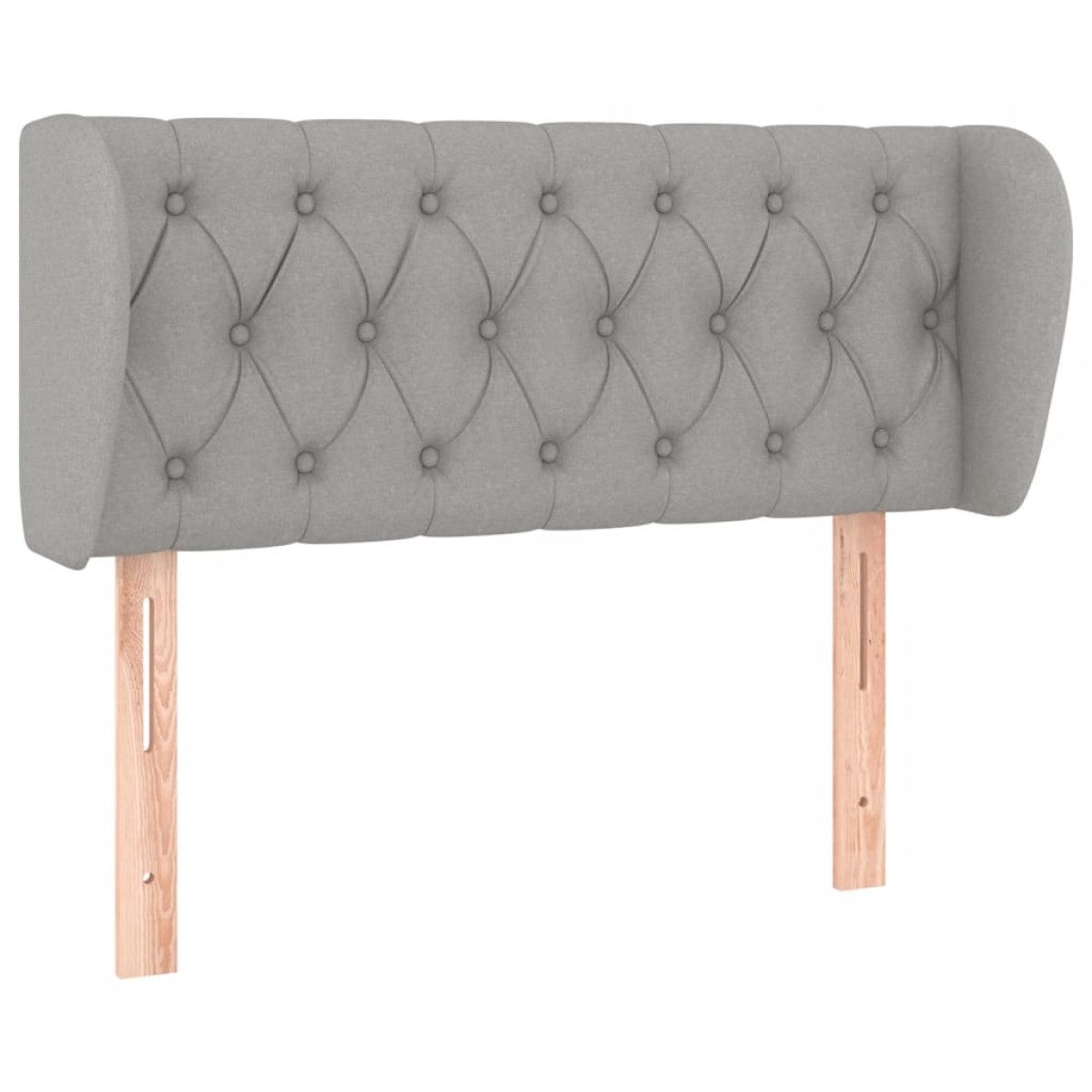 vidaXL Κεφαλάρι με Πτερύγια Ανοιχτό Γκρι 93x23x78/88 εκ. Υφασμάτινο