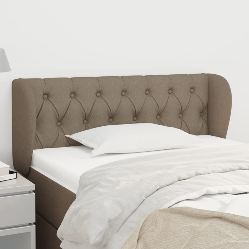 vidaXL Κεφαλάρι με Πτερύγια Taupe 93x23x78/88 εκ. Υφασμάτινο