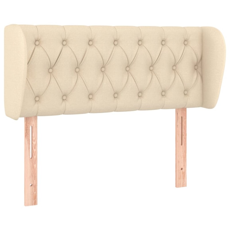vidaXL Κεφαλάρι με Πτερύγια Κρεμ 93x23x78/88 εκ. Υφασμάτινο
