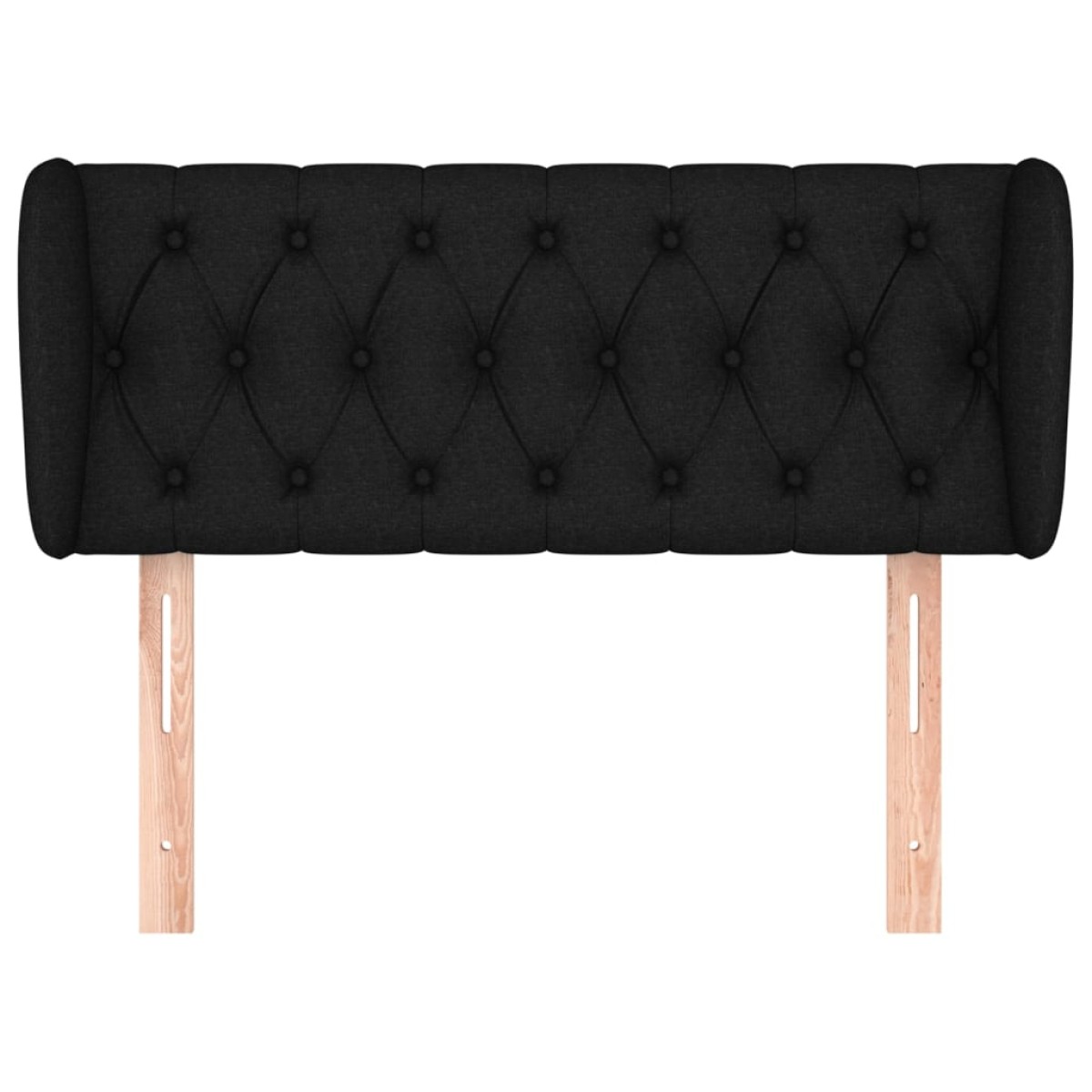 vidaXL Κεφαλάρι με Πτερύγια Μαύρο 103x23x78/88 εκ. Υφασμάτινο