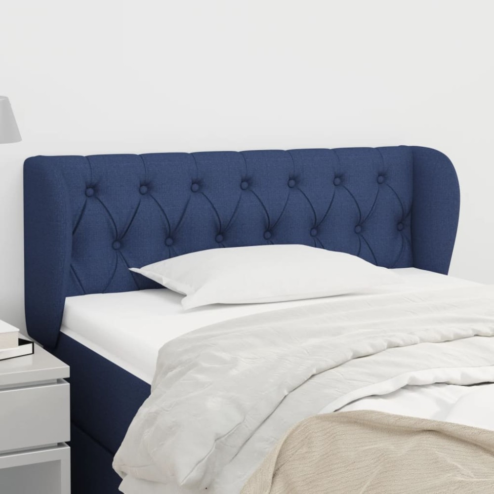 vidaXL Κεφαλάρι με Πτερύγια Μπλε 103x23x78/88 εκ. Υφασμάτινο