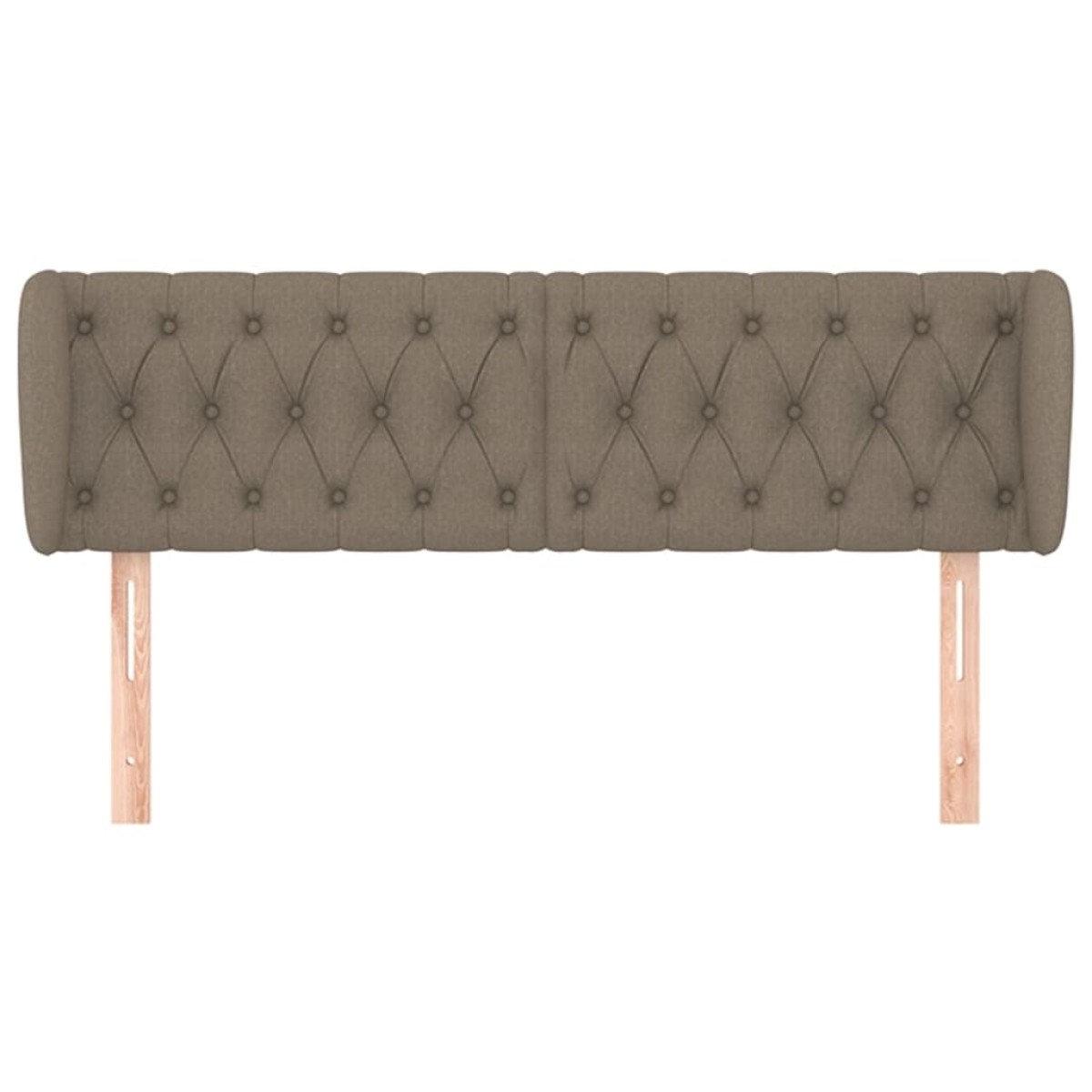 vidaXL Κεφαλάρι με Πτερύγια Taupe 163x23x78/88 εκ. Υφασμάτινο