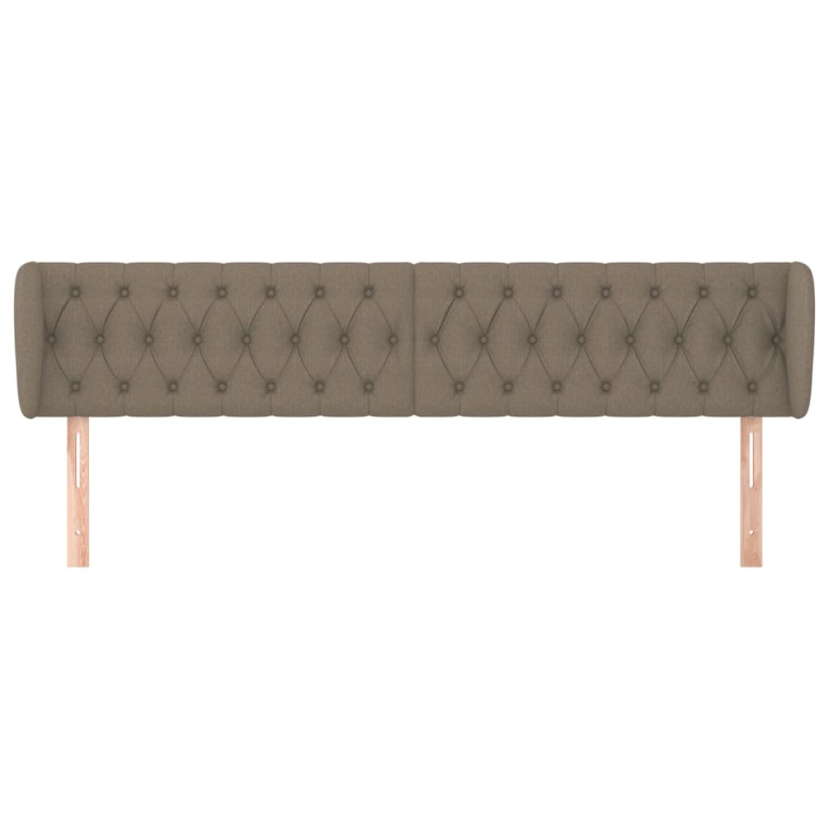 vidaXL Κεφαλάρι με Πτερύγια Taupe 183x23x78/88 εκ. Υφασμάτινο