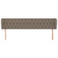 vidaXL Κεφαλάρι με Πτερύγια Taupe 183x23x78/88 εκ. Υφασμάτινο