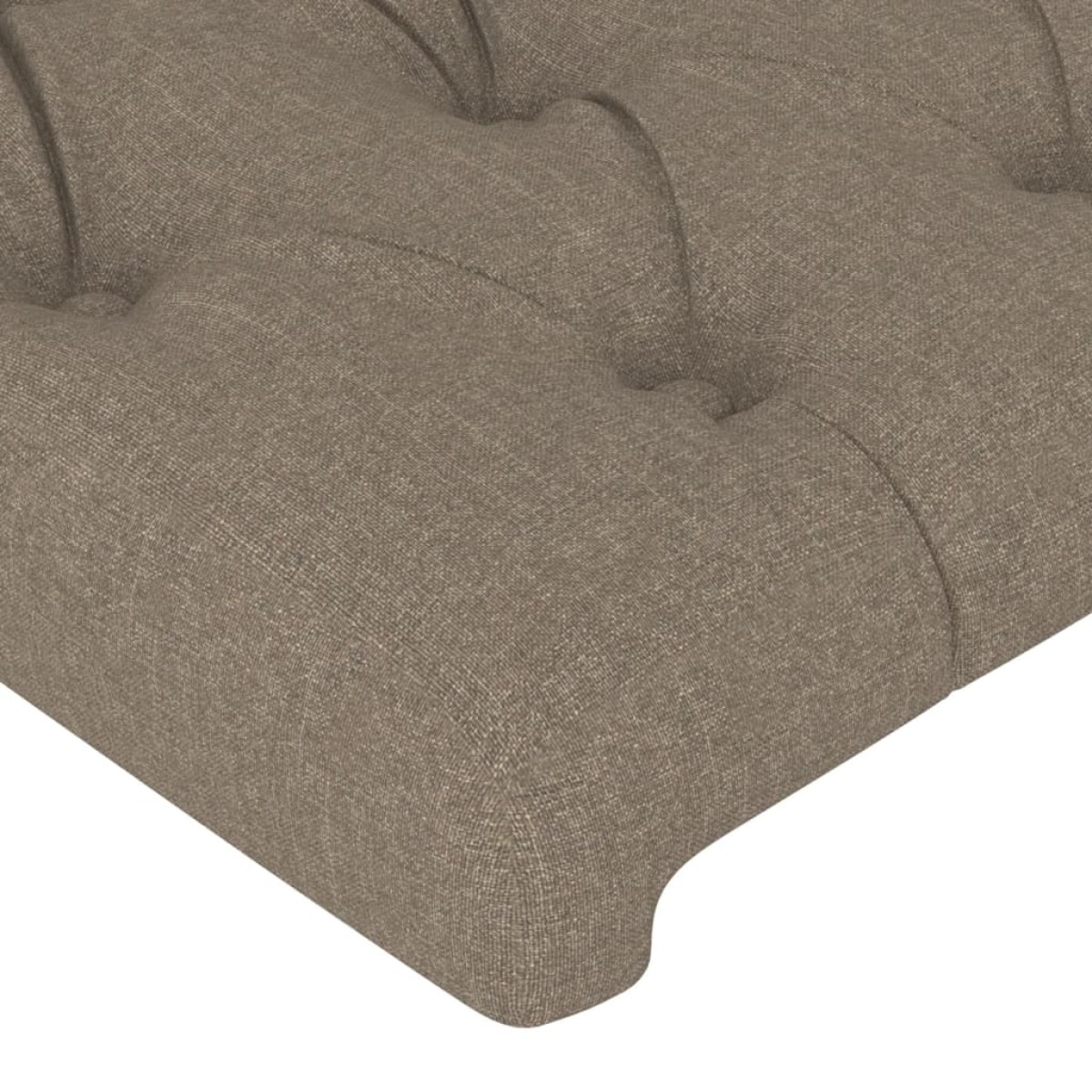 vidaXL Κεφαλάρι με Πτερύγια Taupe 203 x 23 x 78/88 εκ. Υφασμάτινο