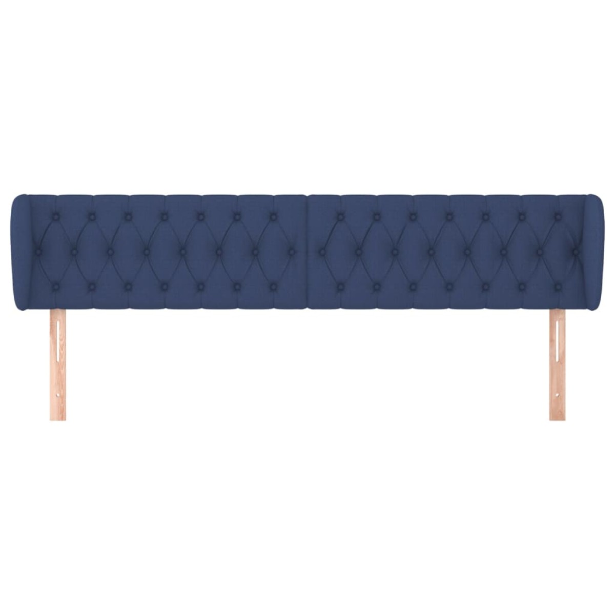 vidaXL Κεφαλάρι με Πτερύγια Μπλε 203 x 23 x 78/88 εκ. Υφασμάτινο