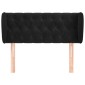 vidaXL Κεφαλάρι με Πτερύγια Μαύρο 93x23x78/88 εκ. Βελούδινο