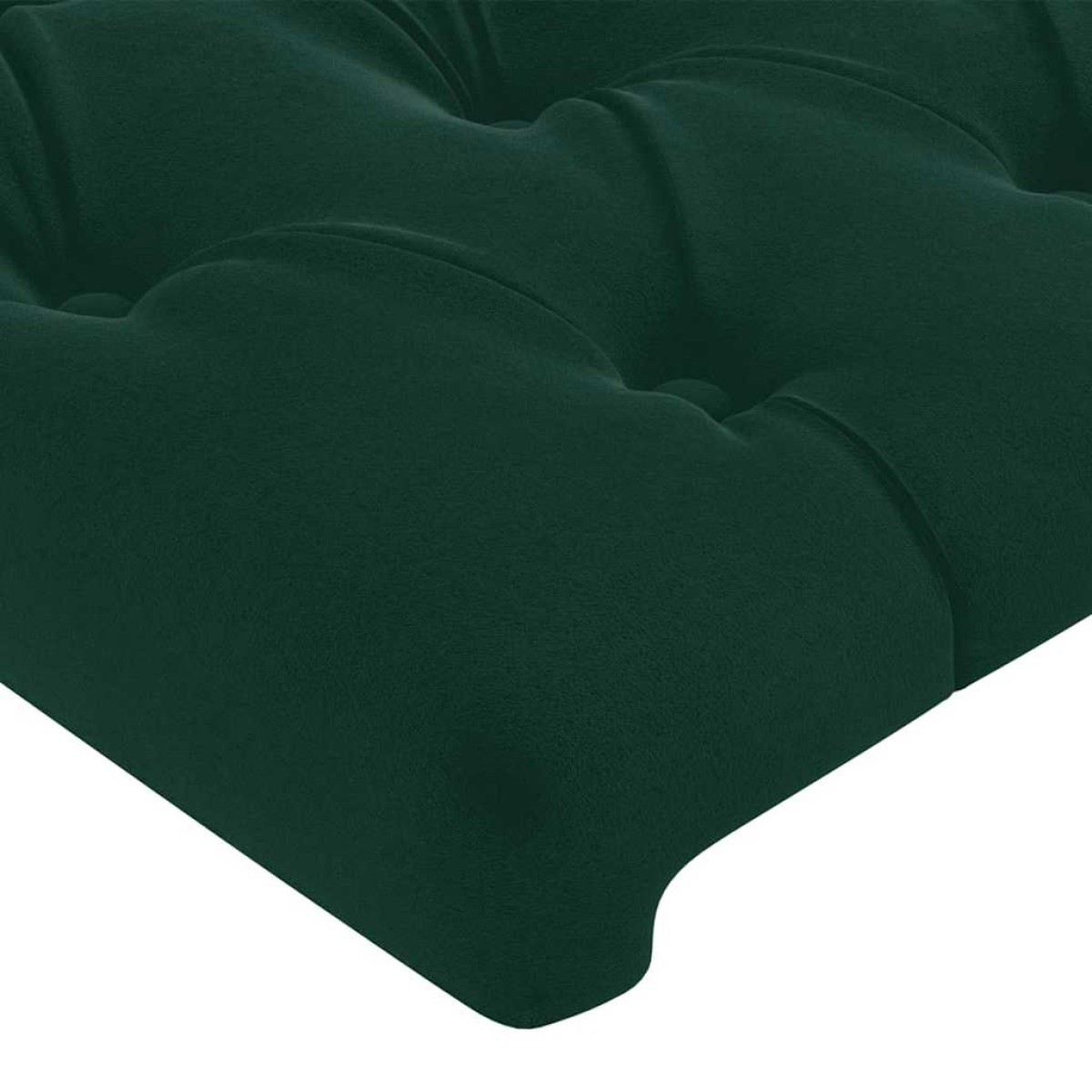 vidaXL Κεφαλάρι με Πτερύγια Σκούρο Πράσινο 103x23x78/88 εκ. Βελούδινο