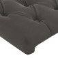 vidaXL Κεφαλάρι με Πτερύγια Σκούρο Γκρι 163x23x78/88 εκ. Βελούδινο