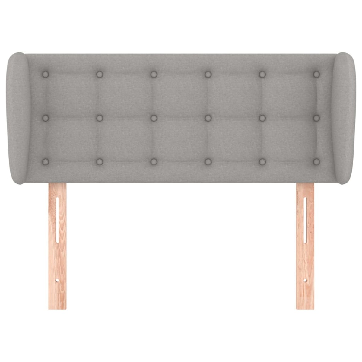 vidaXL Κεφαλάρι με Πτερύγια Ανοιχτό Γκρι 93x23x78/88 εκ. Υφασμάτινο