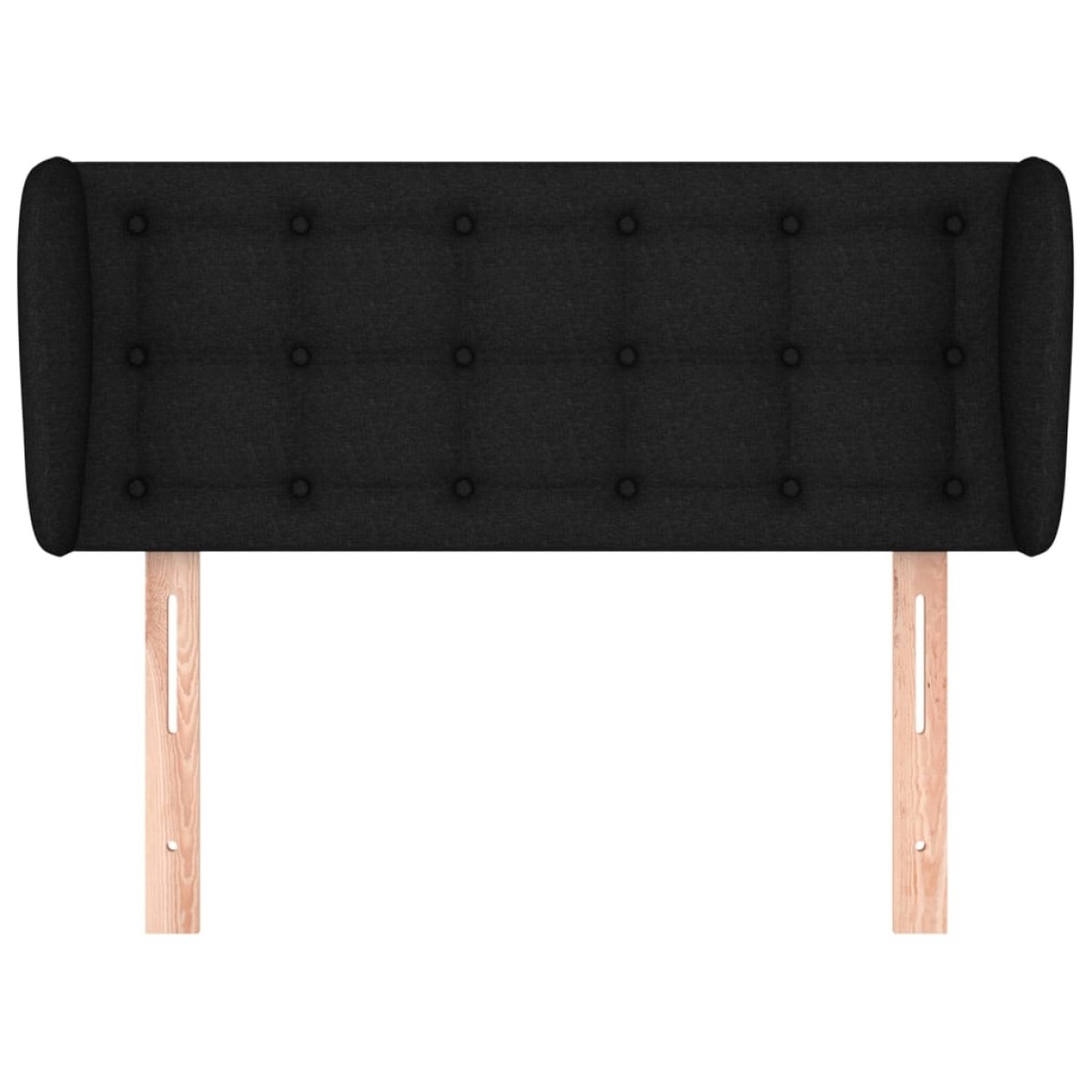 vidaXL Κεφαλάρι με Πτερύγια Μαύρο 93x23x78/88 εκ. Υφασμάτινο