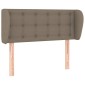 vidaXL Κεφαλάρι με Πτερύγια Taupe 103x23x78/88 εκ. Υφασμάτινο