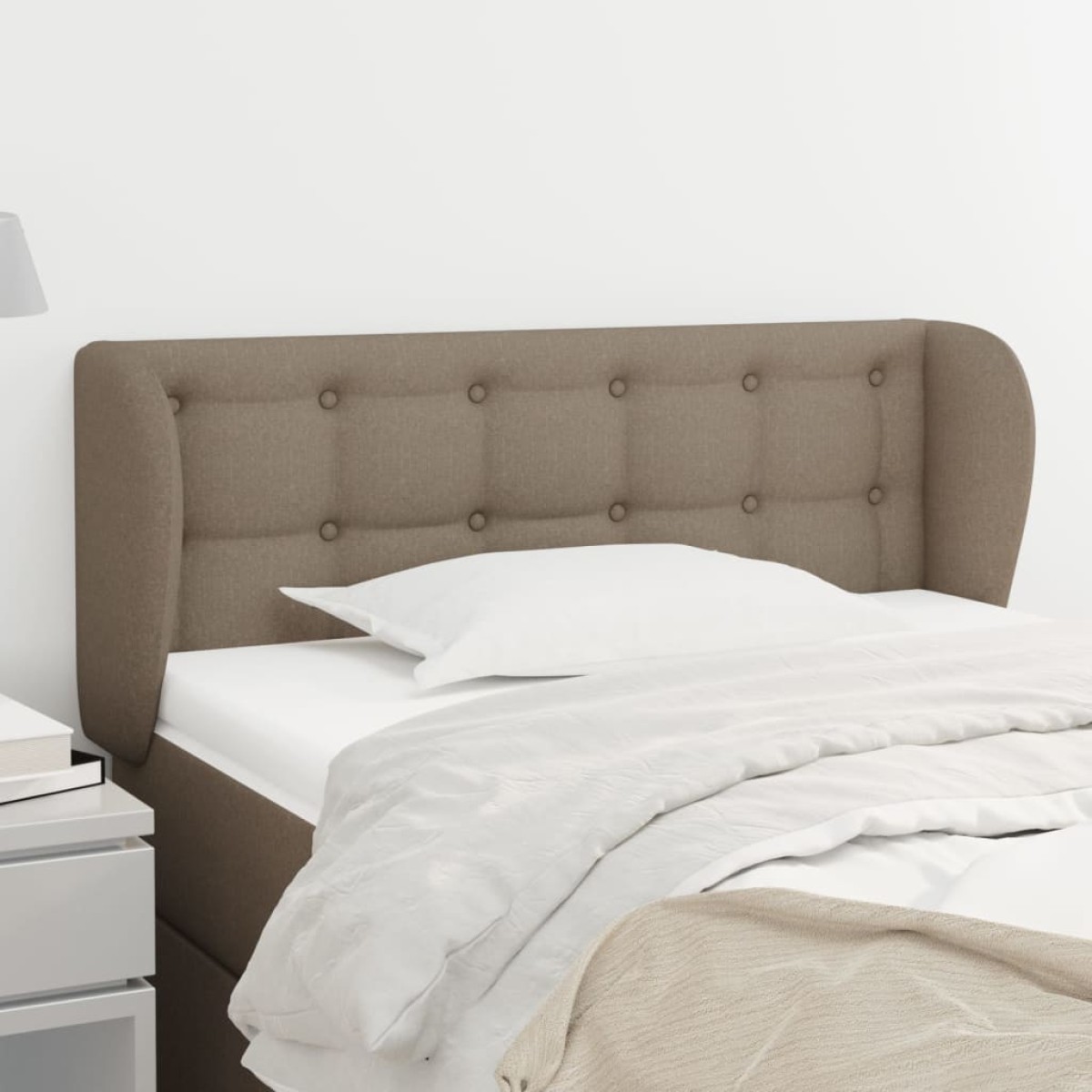 vidaXL Κεφαλάρι με Πτερύγια Taupe 103x23x78/88 εκ. Υφασμάτινο