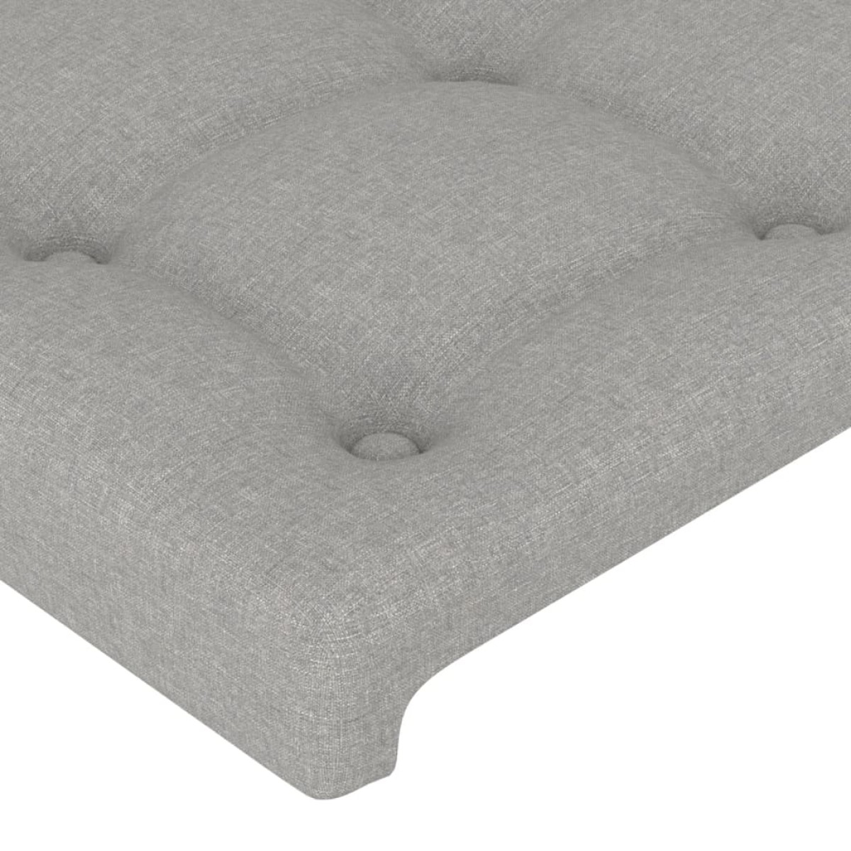 vidaXL Κεφαλάρι με Πτερύγια Ανοιχτό Γκρι 147x23x78/88 εκ. Υφασμάτινο