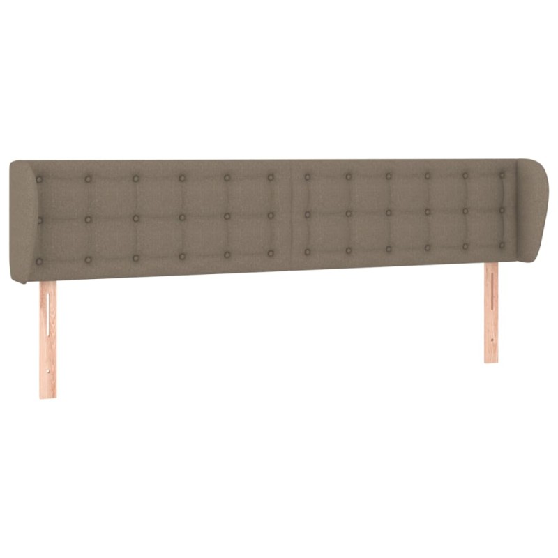 vidaXL Κεφαλάρι με Πτερύγια Taupe 203 x 23 x 78/88 εκ. Υφασμάτινο
