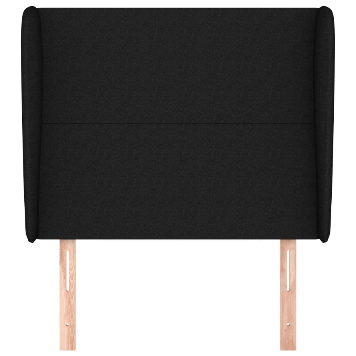 vidaXL Κεφαλάρι με Πτερύγια Μαύρο 83x23x118/128 εκ. Υφασμάτινο