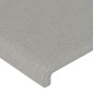 vidaXL Κεφαλάρι με Πτερύγια Ανοιχτό Γκρι 93x23x118/128 εκ. Υφασμάτινο