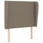 vidaXL Κεφαλάρι με Πτερύγια Taupe 93 x 23 x 118/128 εκ. Υφασμάτινο