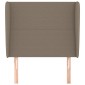 vidaXL Κεφαλάρι με Πτερύγια Taupe 93 x 23 x 118/128 εκ. Υφασμάτινο