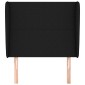 vidaXL Κεφαλάρι με Πτερύγια Μαύρο 103x23x118/128 εκ. Υφασμάτινο
