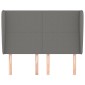 vidaXL Κεφαλάρι με Πτερύγια Σκούρο Γκρι 147x23x118/128 εκ. Υφασμάτινο