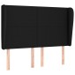vidaXL Κεφαλάρι με Πτερύγια Μαύρο 147x23x118/128 εκ. Υφασμάτινο