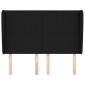 vidaXL Κεφαλάρι με Πτερύγια Μαύρο 147x23x118/128 εκ. Υφασμάτινο