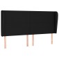 vidaXL Κεφαλάρι με Πτερύγια Μαύρο 163x23x118/128 εκ. Υφασμάτινο