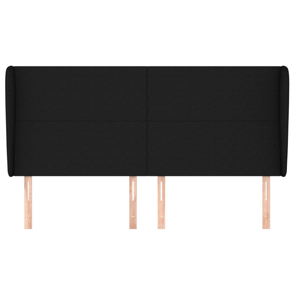 vidaXL Κεφαλάρι με Πτερύγια Μαύρο 163x23x118/128 εκ. Υφασμάτινο