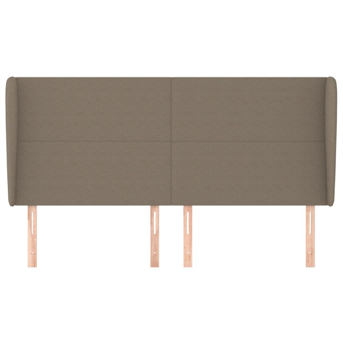 vidaXL Κεφαλάρι με Πτερύγια Taupe 183x23x118/128 εκ. Υφασμάτινο