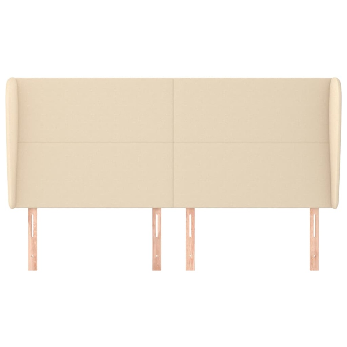 vidaXL Κεφαλάρι με Πτερύγια Κρεμ 183x23x118/128 εκ. Υφασμάτινο