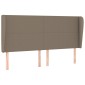 vidaXL Κεφαλάρι με Πτερύγια Taupe 203x23x118/128 εκ. Υφασμάτινο