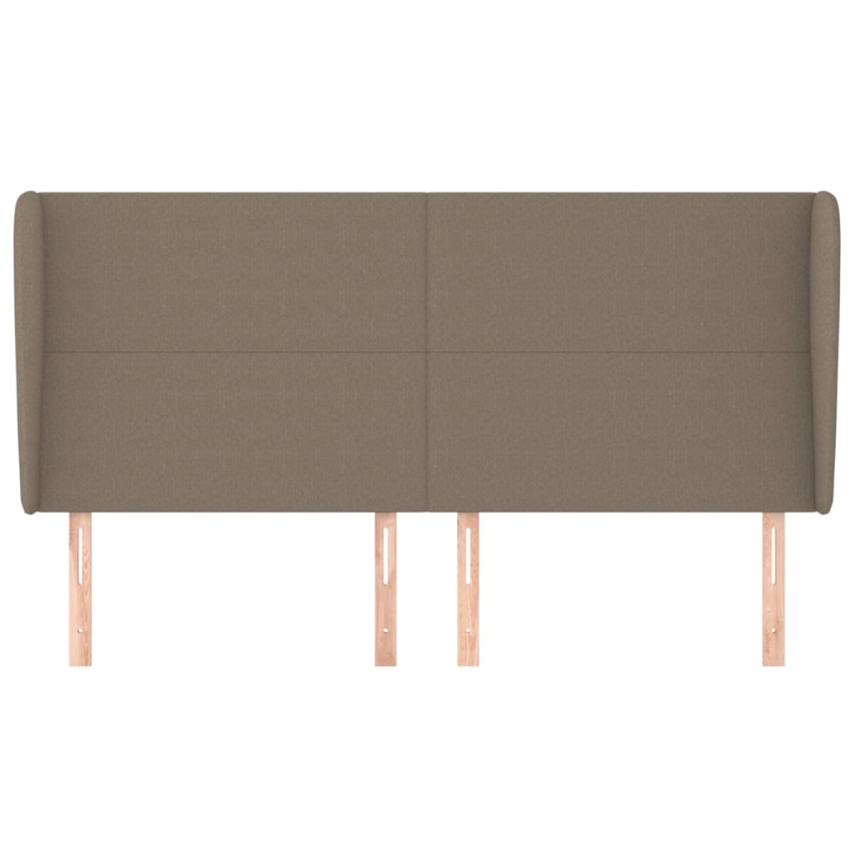 vidaXL Κεφαλάρι με Πτερύγια Taupe 203x23x118/128 εκ. Υφασμάτινο