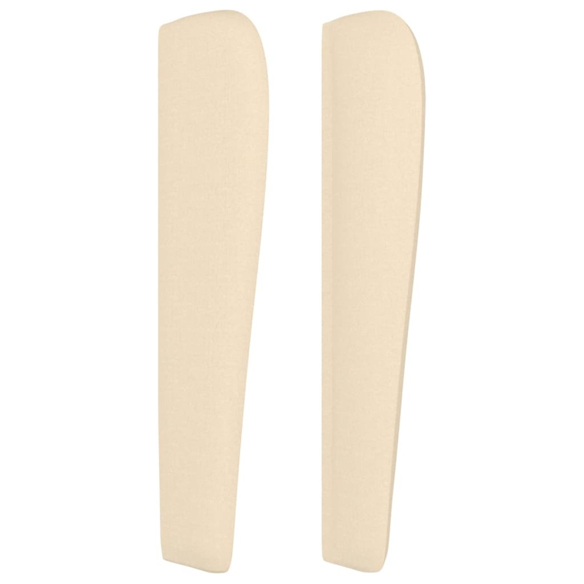 vidaXL Κεφαλάρι με Πτερύγια Κρεμ 203x23x118/128 εκ. Υφασμάτινο