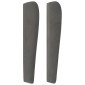 vidaXL Κεφαλάρι με Πτερύγια Σκούρο Γκρι 83x23x118/128 εκ. Βελούδινο