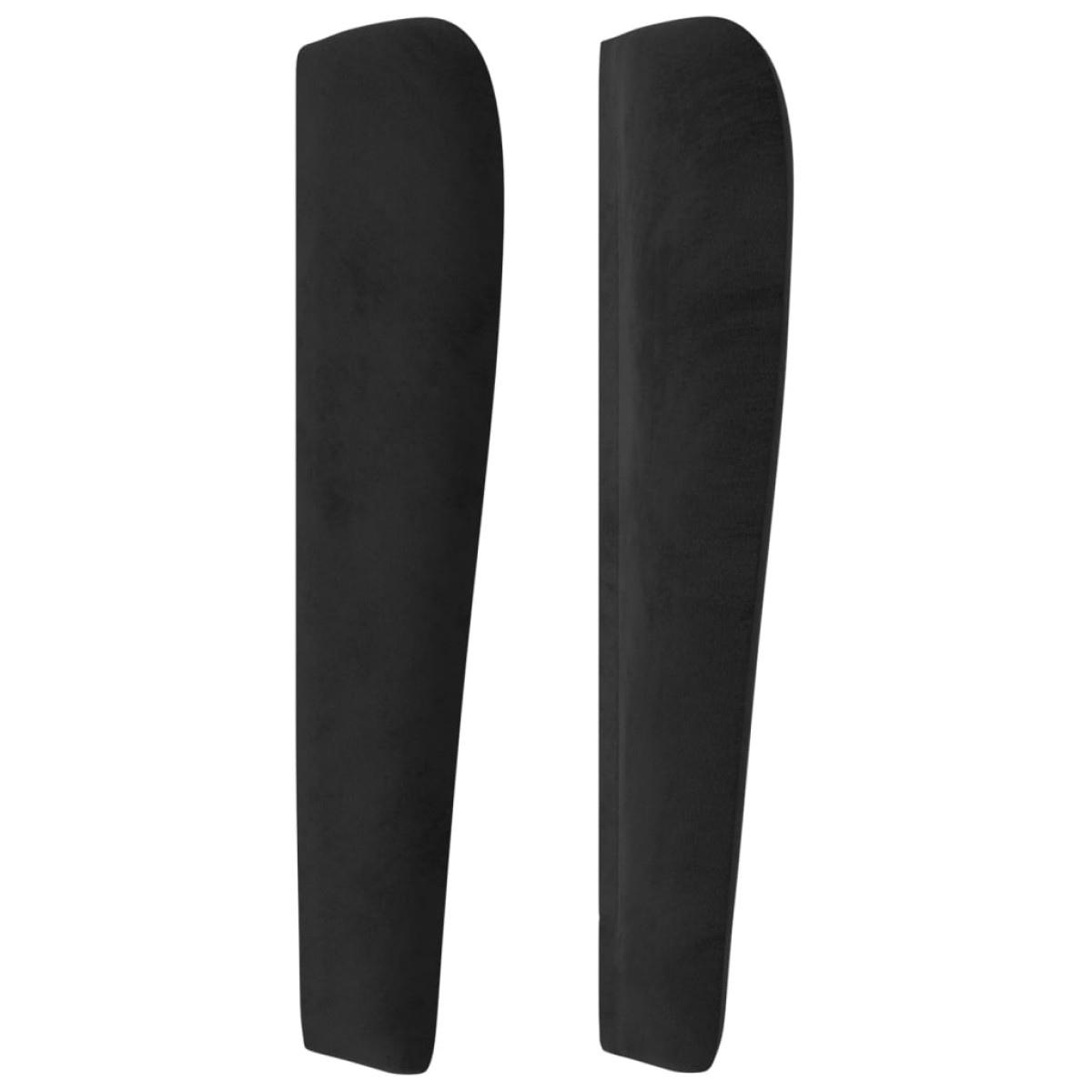 vidaXL Κεφαλάρι με Πτερύγια Μαύρο 83x23x118/128 εκ. Βελούδινο