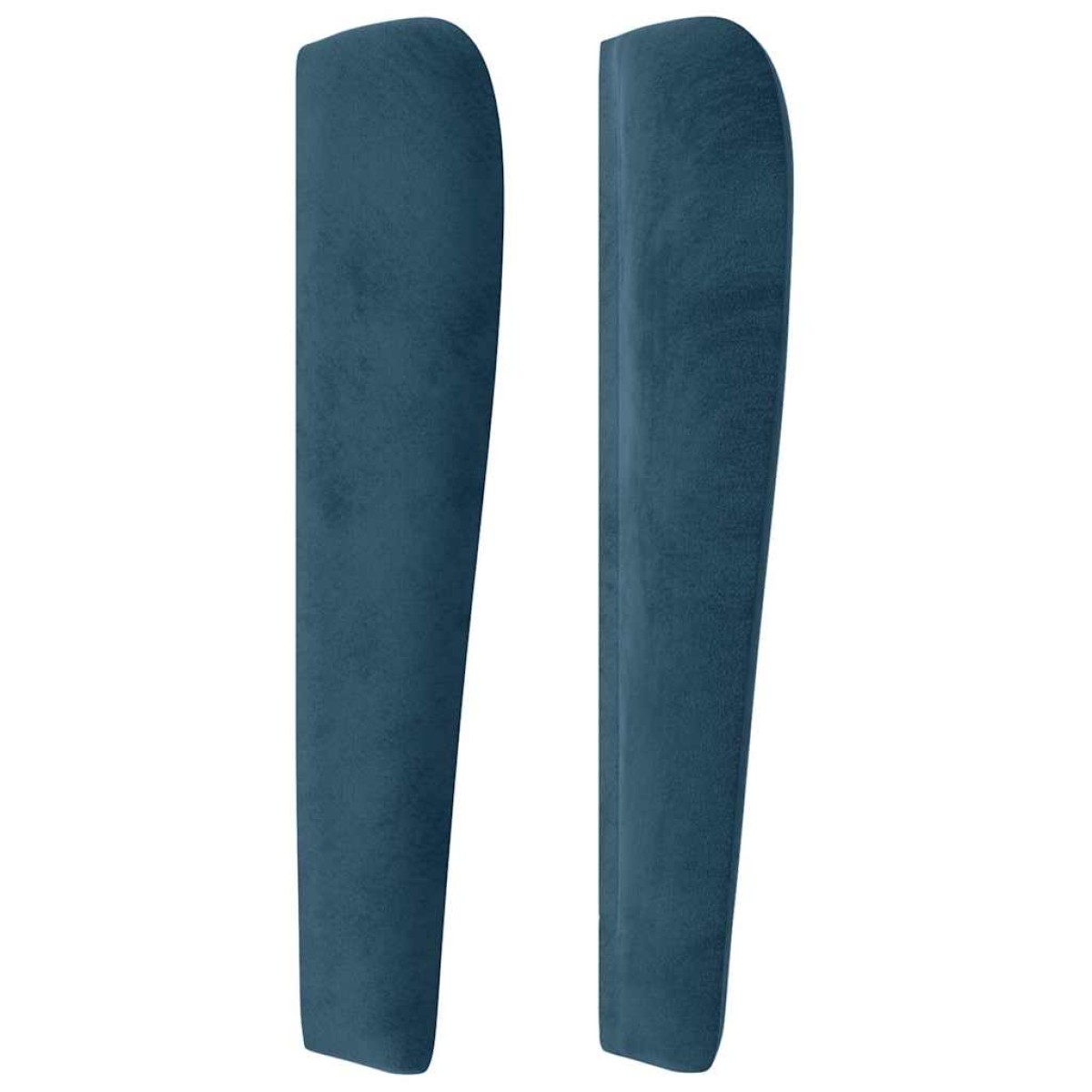 vidaXL Κεφαλάρι με Πτερύγια Σκούρο Μπλε 83x23x118/128 εκ. Βελούδινο