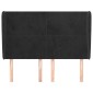 vidaXL Κεφαλάρι με Πτερύγια Μαύρο 147x23x118/128 εκ. Βελούδινο