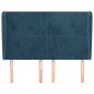 vidaXL Κεφαλάρι με Πτερύγια Σκούρο Μπλε 147x23x118/128 εκ.Βελούδινο