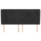 vidaXL Κεφαλάρι με Πτερύγια Μαύρο 163x23x118/128 εκ. Βελούδινο