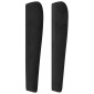 vidaXL Κεφαλάρι με Πτερύγια Μαύρο 183x23x118/128 εκ. Βελούδινο