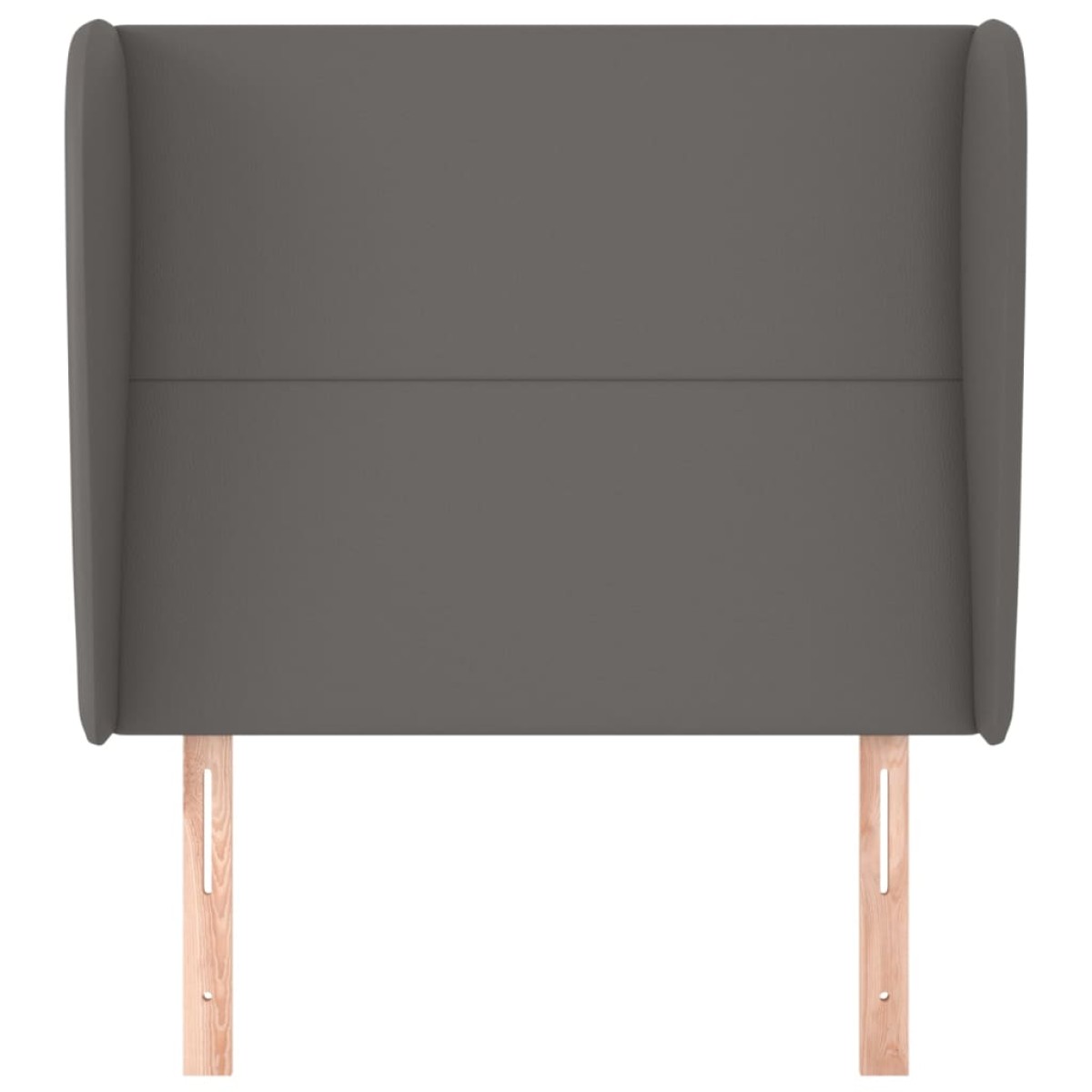 vidaXL Κεφαλάρι με Πτερύγια Γκρι 83x23x118/128 εκ. Συνθετικό Δέρμα