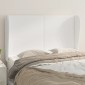 vidaXL Κεφαλάρι με Πτερύγια Λευκό 147x23x118/128 εκ. Συνθετικό Δέρμα