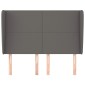 vidaXL Κεφαλάρι με Πτερύγια Γκρι 147x23x118/128 εκ. Συνθετικό Δέρμα