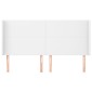 vidaXL Κεφαλάρι με Πτερύγια Λευκό 163x23x118/128 εκ. Συνθετικό Δέρμα