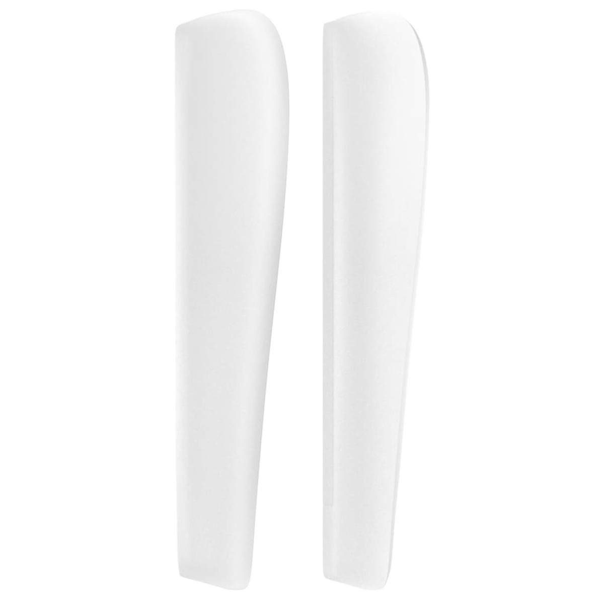 vidaXL Κεφαλάρι με Πτερύγια Λευκό 203x23x118/128 εκ. Συνθ. Δέρμα
