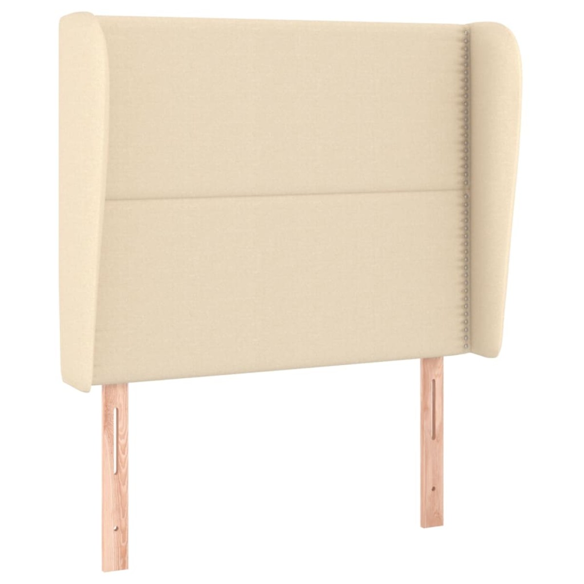 vidaXL Κεφαλάρι με Πτερύγια Κρεμ 93 x 23 x 118/128 εκ. Υφασμάτινο