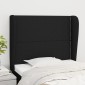 vidaXL Κεφαλάρι με Πτερύγια Μαύρο 103x23x118/128 εκ. Υφασμάτινο