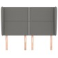 vidaXL Κεφαλάρι με Πτερύγια Σκούρο Γκρι 147x23x118/128 εκ. Υφασμάτινο