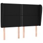 vidaXL Κεφαλάρι με Πτερύγια Μαύρο 147x23x118/128 εκ. Υφασμάτινο